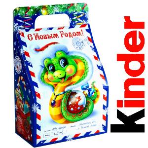 Детский подарок на Новый Год в жестяной упаковке весом 335 грамм по цене 1312 руб в Донецке