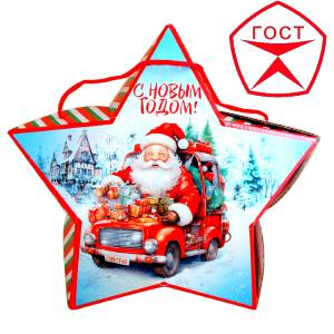 Детский подарок на Новый Год в жестяной упаковке весом 950 грамм по цене 1182 руб в Донецке